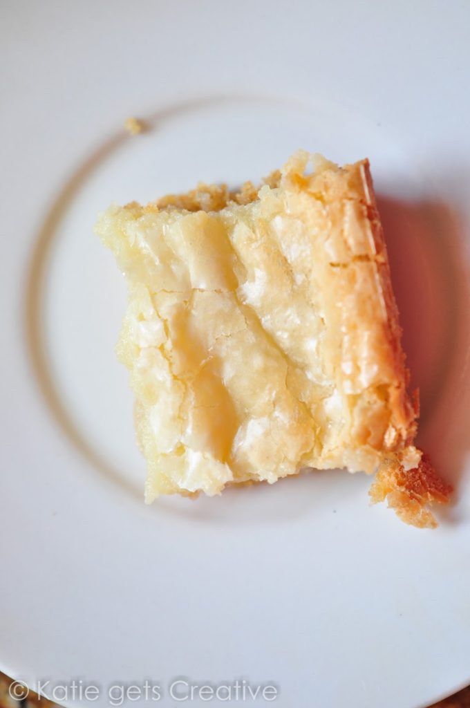 Cream Cheese Squares or Butter Cake. Get the delicious recipe over at www.katiegetscreative.com today! 