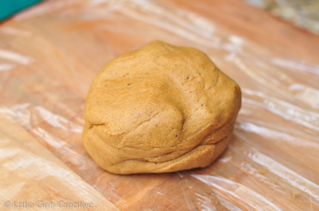 Gingerbread cookie dough ball 