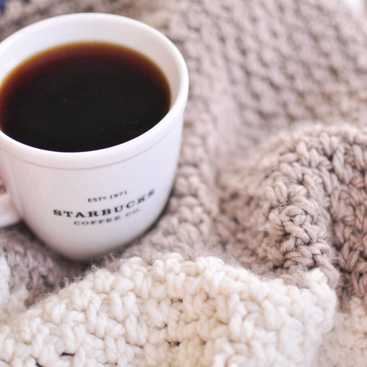 Moss Stitch Blanket