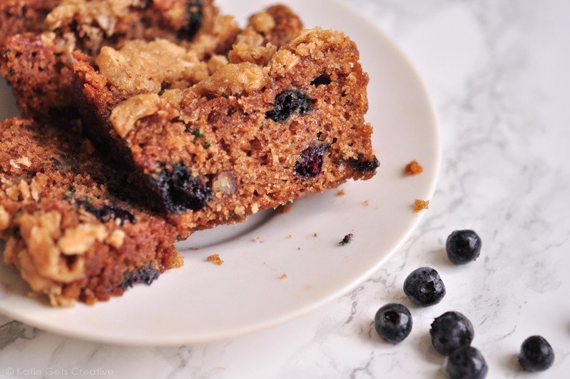 Blueberry Zucchini Bread from Katie Gets Creative