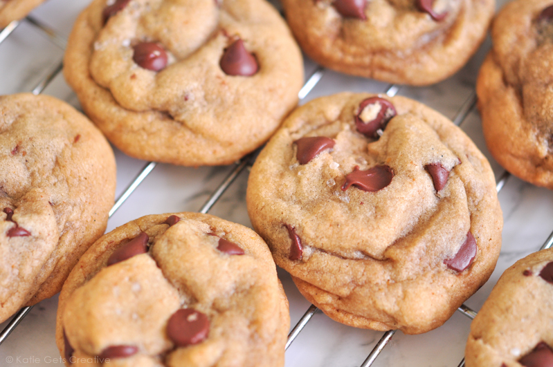 Brown Butter Chocolate Chip Cookies from Katie Gets Creative 