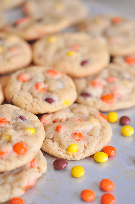 Reese's Pieces Cookies from Katie Gets Creative