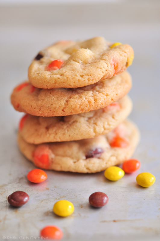 Reese's Pieces Cookies from Katie Gets Creative 