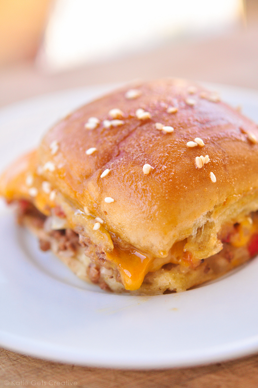 Glazed Cheeseburger Sliders from Katie Gets Creative