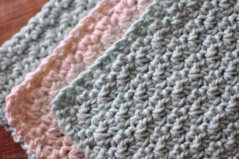 Use Knitpick's Dishie cotton and Peaches & Cream yarn to make these pretty & useful crochet dishcloths. 