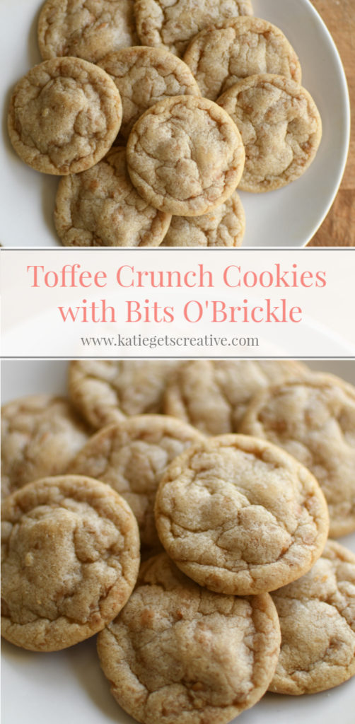 Toffee Crunch Cookies from www.katiegetscreative.com