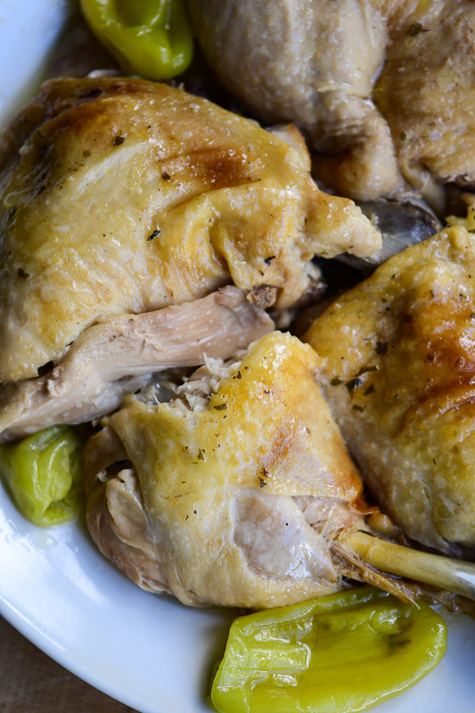 Mississippi Chicken is a cousin to Mississippi Pot Roast. It's easy to prepare and can be made in the instant pot or crock pot. 