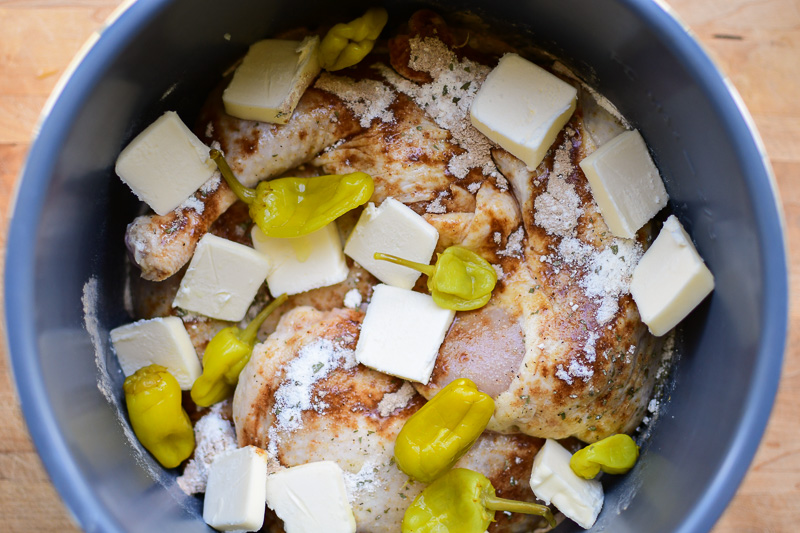 Easy Mississippi Chicken Instant Pot meal 