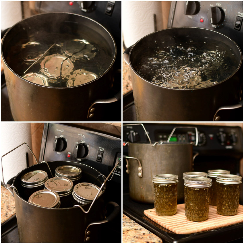Water bath canning hot pepper jelly 