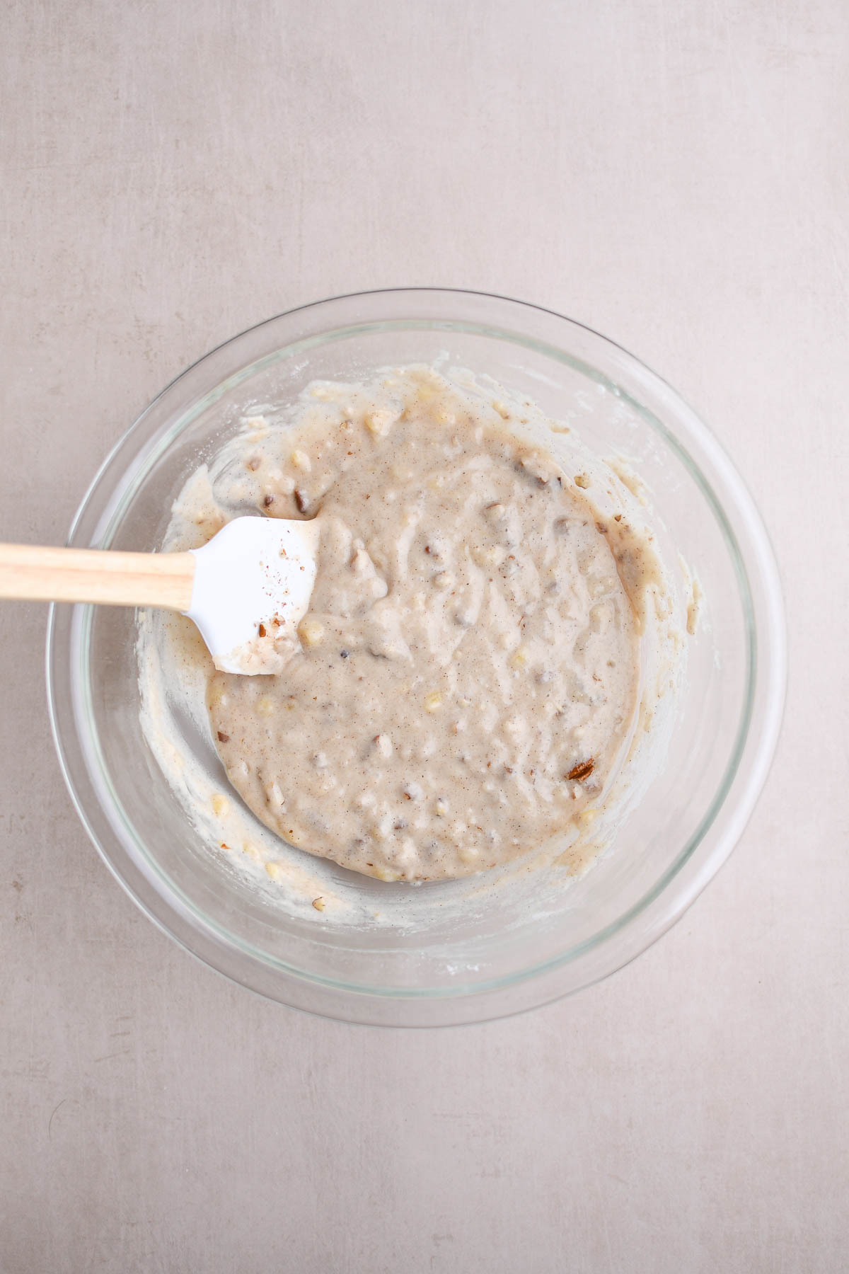 Fully mixed muffin batter.