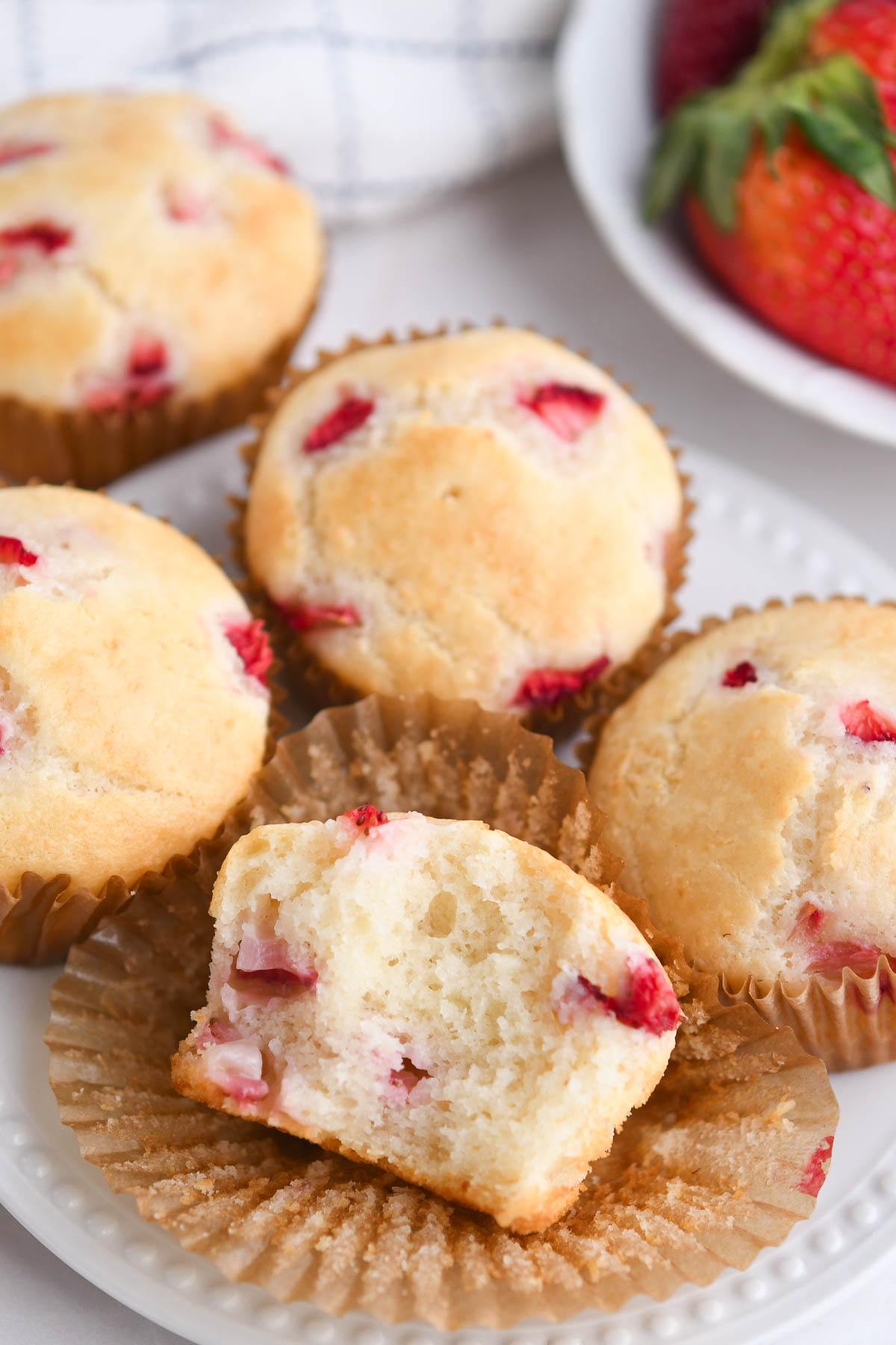 Interior shot of muffin texture 